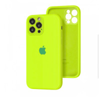 Чехол Silicone Case Full Camera для iPhone 12 Pro Max Juicy green